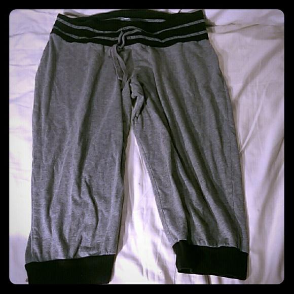 Grey and Black Sweatpants