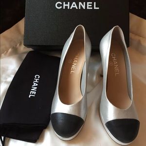 Brand new Chanel Metallic Leather Pumps