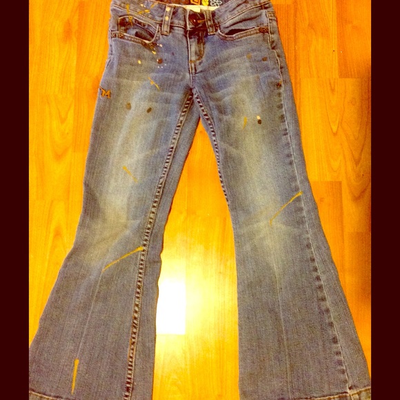GIRLS MUDD SUPER FLAIR JEANS SIZE 8