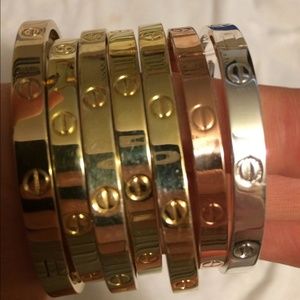 2 gold love bracelets for @christina_k