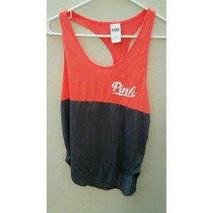 Colorblock Tank in Tangerine
