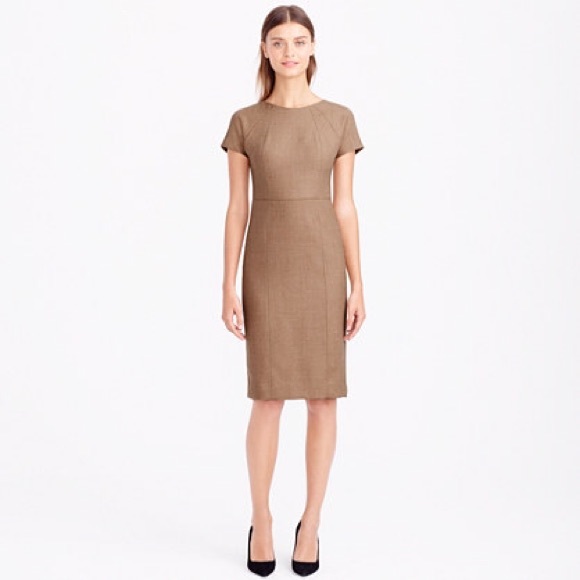 J.Crew Size 0 Dolman dress in double-serge wool