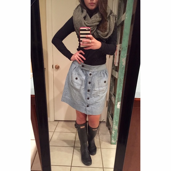 Jcrew jean skirt