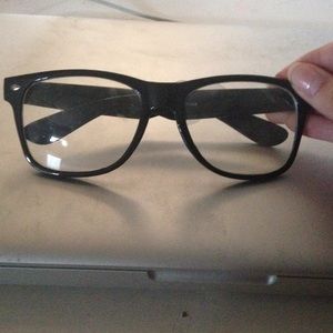 Black nerd glasses