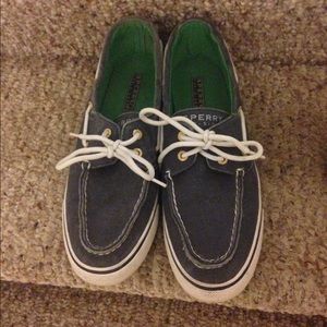 Navy blue Sperry top sider