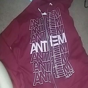 Red anthem made hoodie SWS