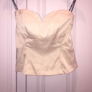 Nude Bustier Strapless Top