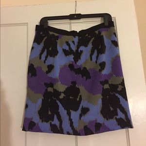 Banana republic Blue, purple, & black tulip skirt