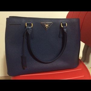 Saffiano Gardener's Tote Bag, Blue (bluette)