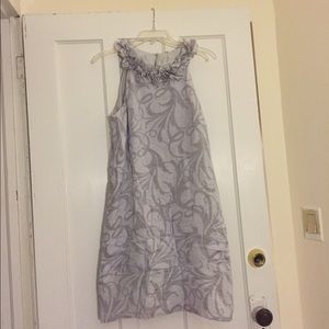 Silver shift dress