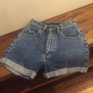 High-waisted shorts