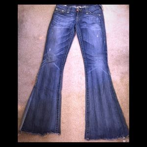 True Religion size 28 Bell Bottoms!