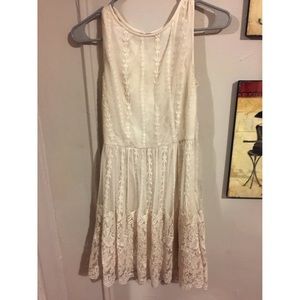 Cream lace dress