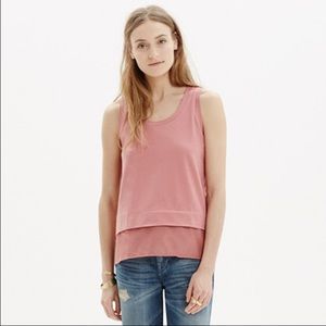 Madewell gauze-layer tank. Xxs.