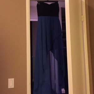 Black and blue dress