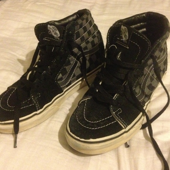 Vans sk8 hi checkered shoes
