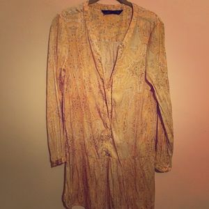 Zara lace up tunic dress. s.