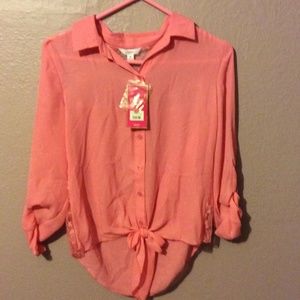 Sheer long sleeve with lace