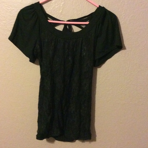 Black lace top