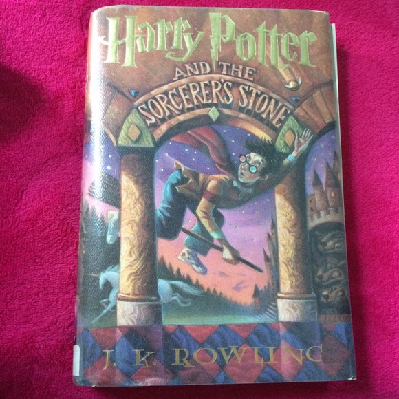 Harry Potter and the Sorcerer's Stone book.