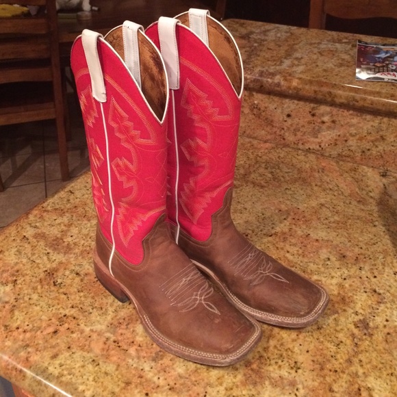 Horse power Shoes - Horse power brand tall cowgirl boots red/bone 🏇❤️