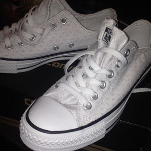 Converse white eyelets all white SOLD