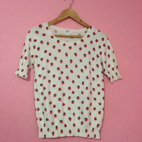 Strawberry sweater top