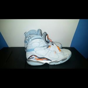 Air Jordan 8 Ice Blue / Orange Blaze ? Silver