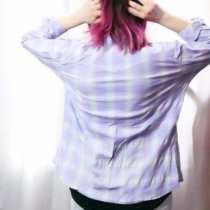 Wrangler Tops - HALF OFF SALE | Lavender Plaid Pearl Snap Top Wrangler Tops - HALF OFF SALE | Lavender Plaid Pearl Snap Top