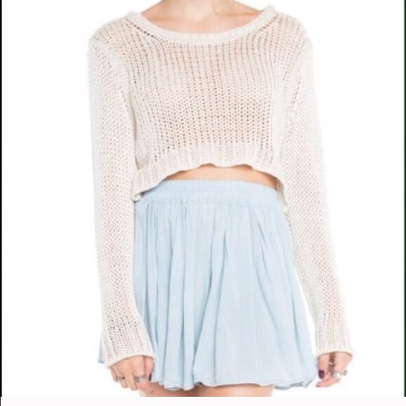 Brandy Melville Pale Blue Luna Skirt