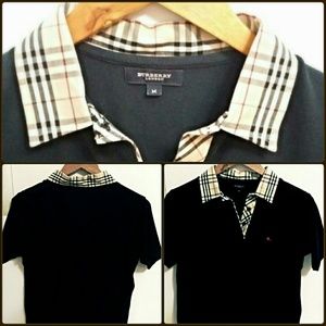 burberry golf shirt womens