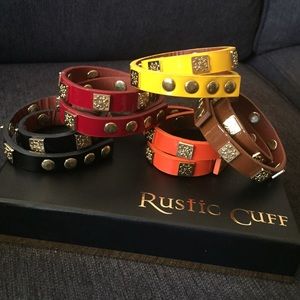 Rustic Cuff Double-wrap snap bracelet bundle