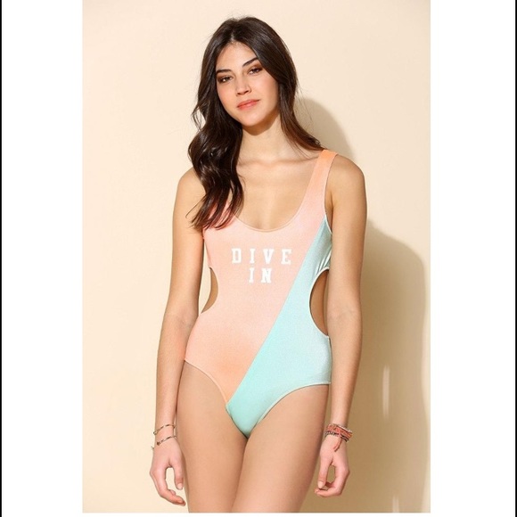 This Is A Love Song bathing suit "DIVE IN" - Picture 2 of 4