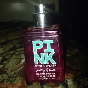 ON HOLD PINK with a splash