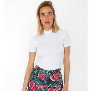 American apparel Ponte Mock neck shirt