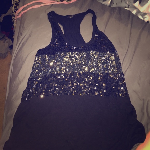 Express XS sequin tank top
