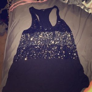 Express XS sequin tank top