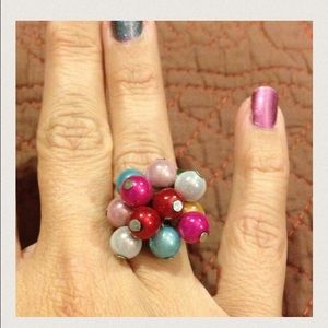 Multi color ball ring