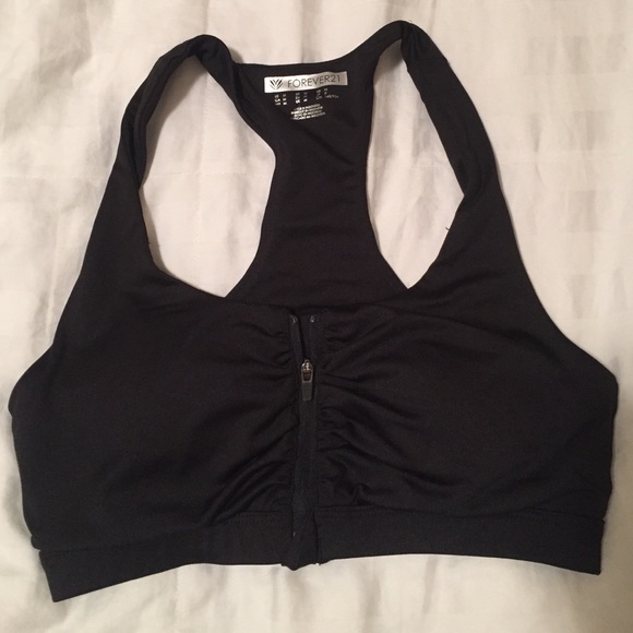 Black sports bra