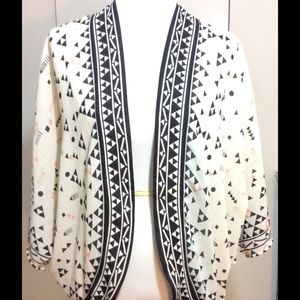Aztec Tribal Print Kimono Top