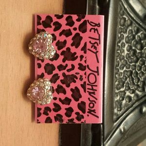 Betsey Johnson studded earrings