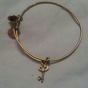 Alex&Ani Skeleton key bangle gold