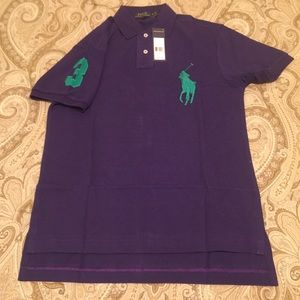 2 Men's Big Pony Polo Shirt - medium