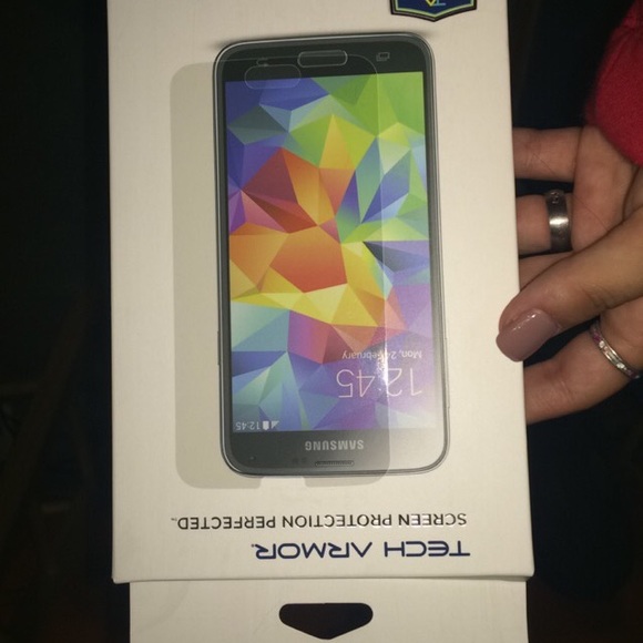 Samsung Galaxy  S5 Tech armor screen protector.