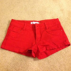 Red shorts
