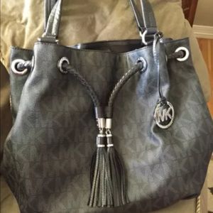 Black MK tote bag