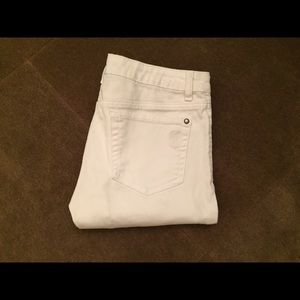 Jessica Simpson "Kiss Me Ankle" white jeans