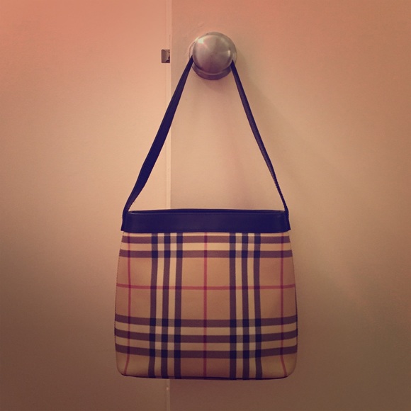 Authentic Burberry Nova Check Small Italian Tote