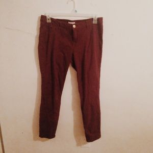 Burgundy Jeggings