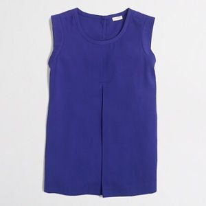 Jcrew Pleated Sleeveless Top